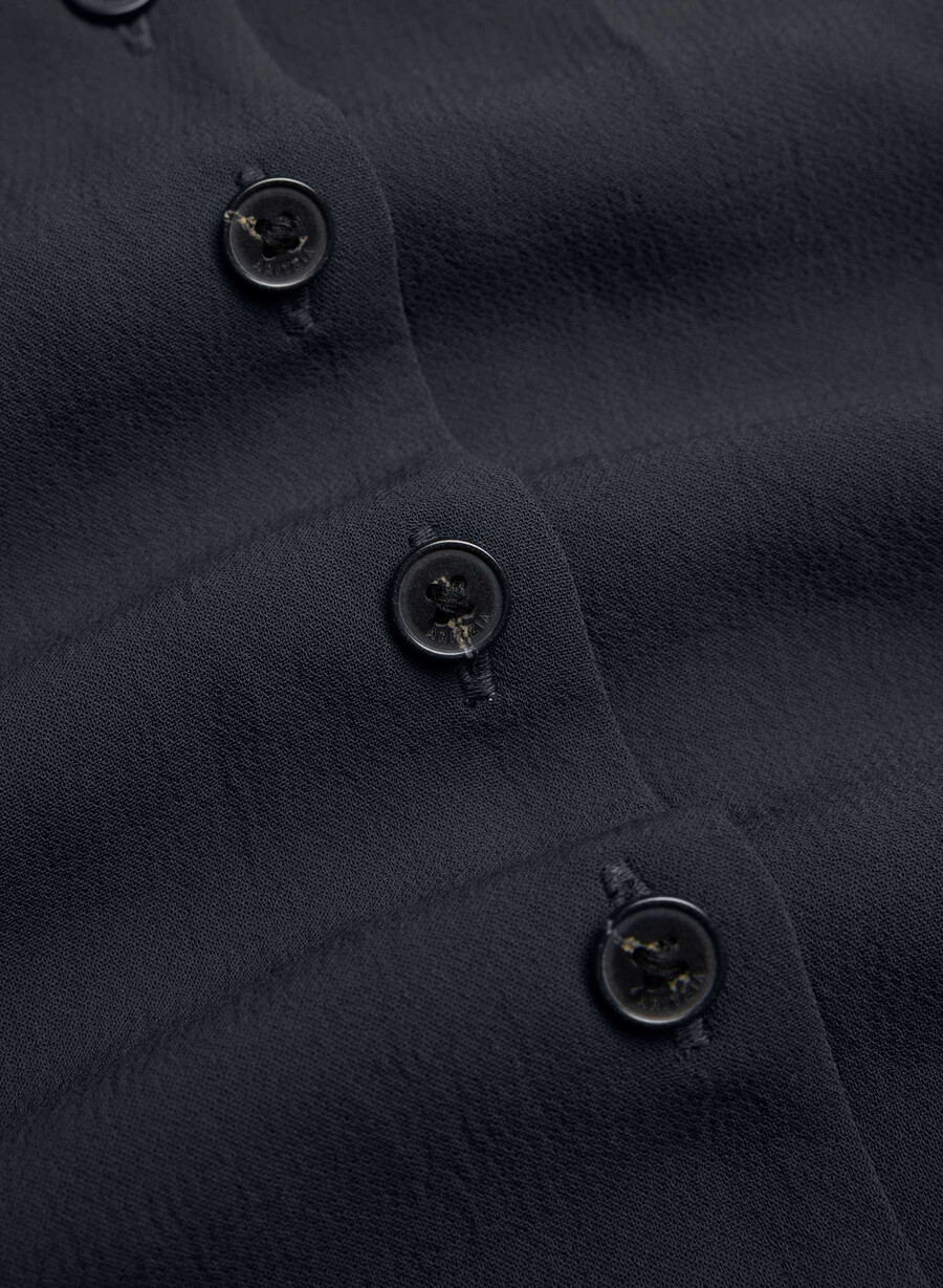 pagodklänning - crepette dark night navy