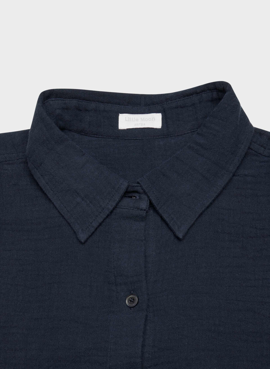 airplush cotton sail cropped skjorta admiral