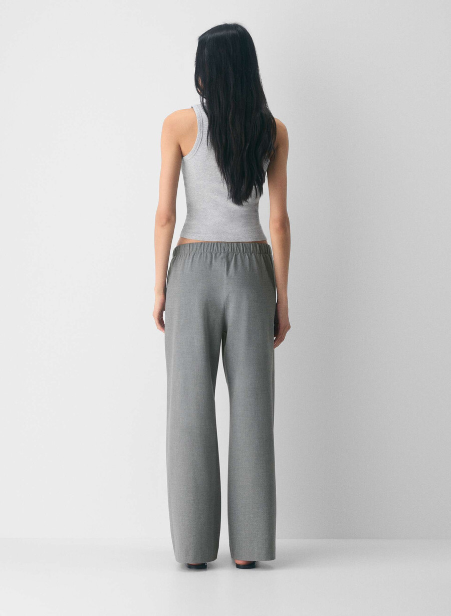 the lodge pant - reessential ljus ljuvlig mÖrkgrÅ