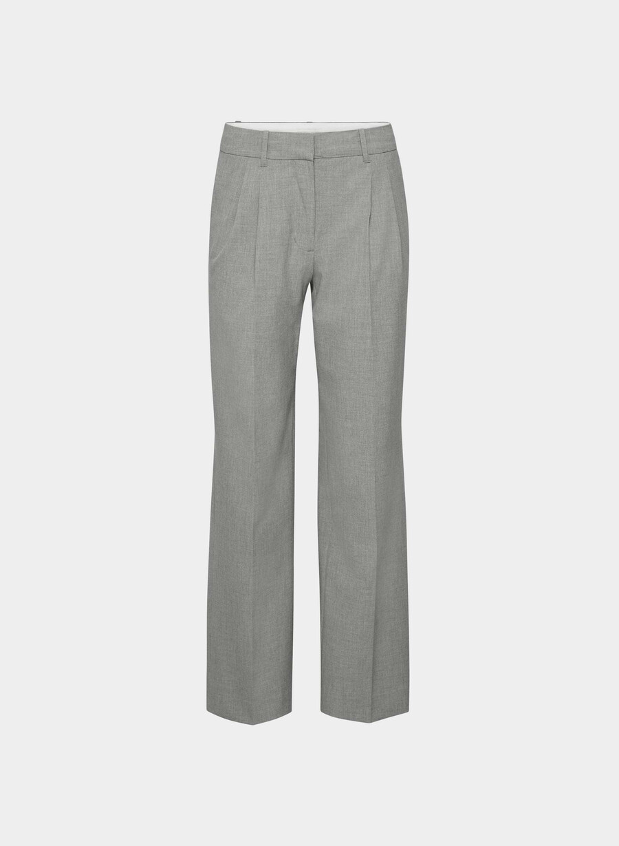 the effortless pant lo-rise - reessential light heather mÖrkgrÅ