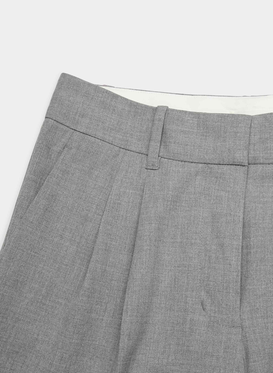the effortless pant lo-rise - reessential light heather mÖrkgrÅ
