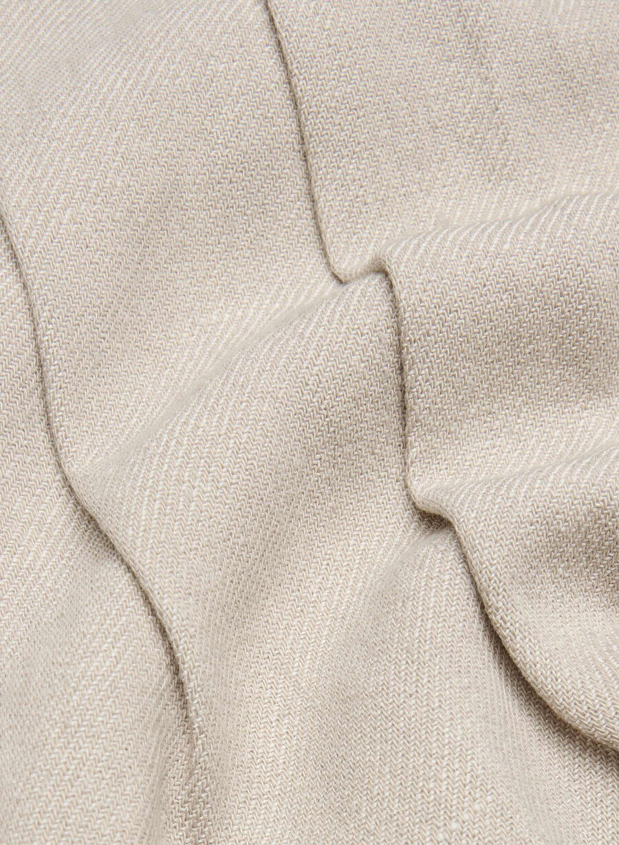 the effortless short mini - linne odÄrgad mÖrk ecru