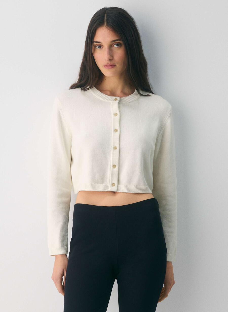 cotton charm sicily cardigan ljus bjÖrk