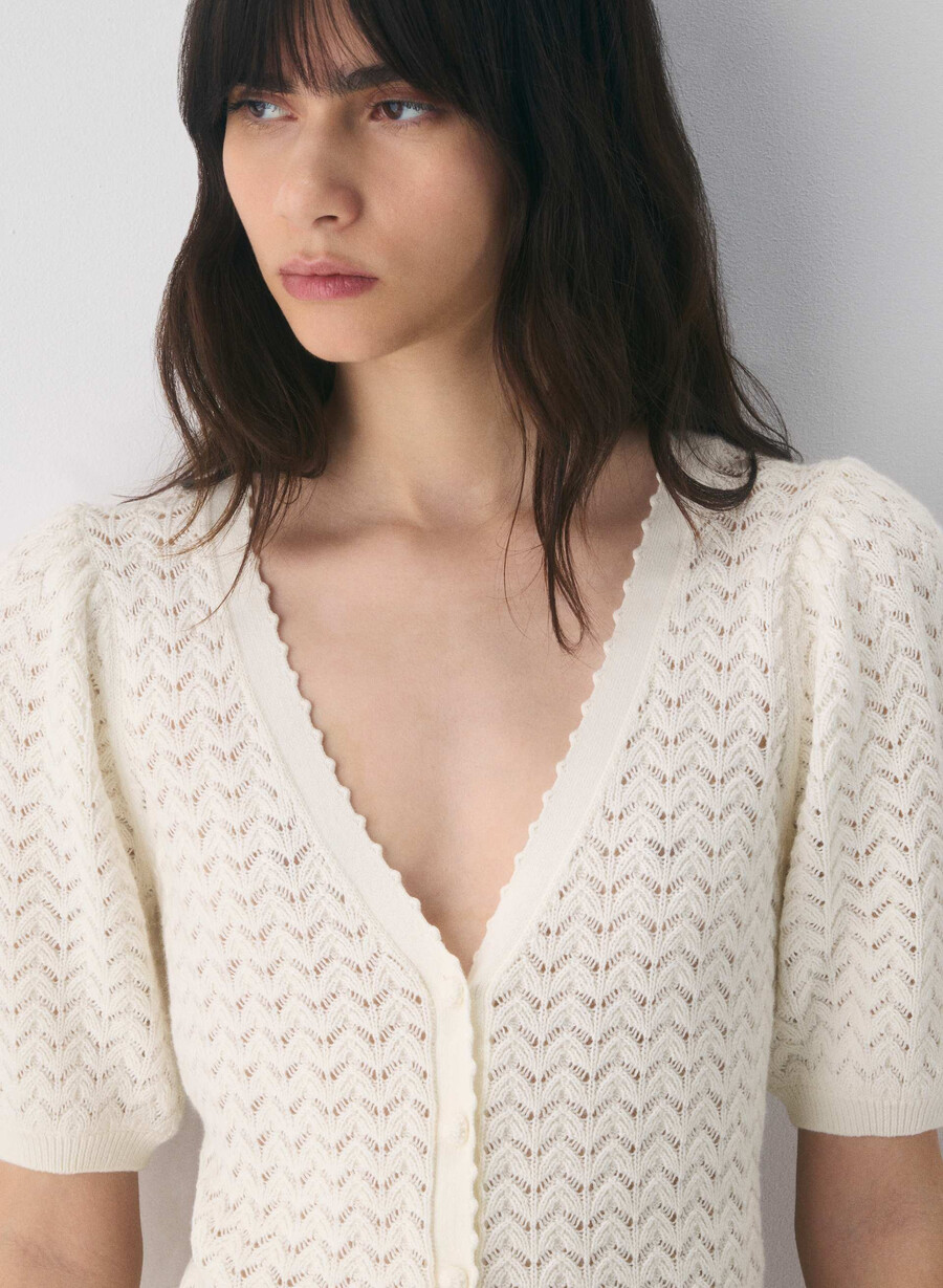 cotton charm fika cardigan ljus bjÖrk