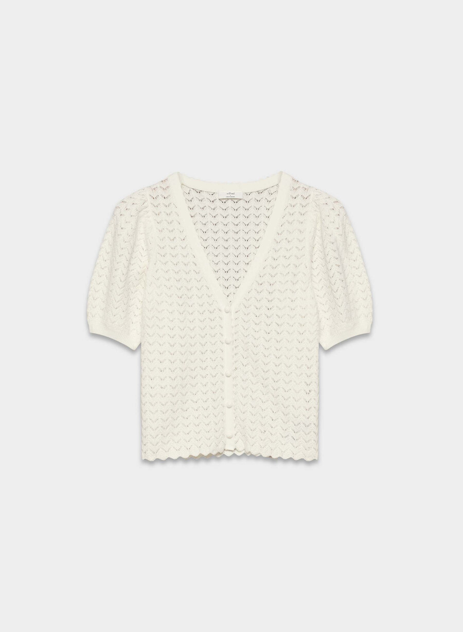 cotton charm fika cardigan ljus bjÖrk