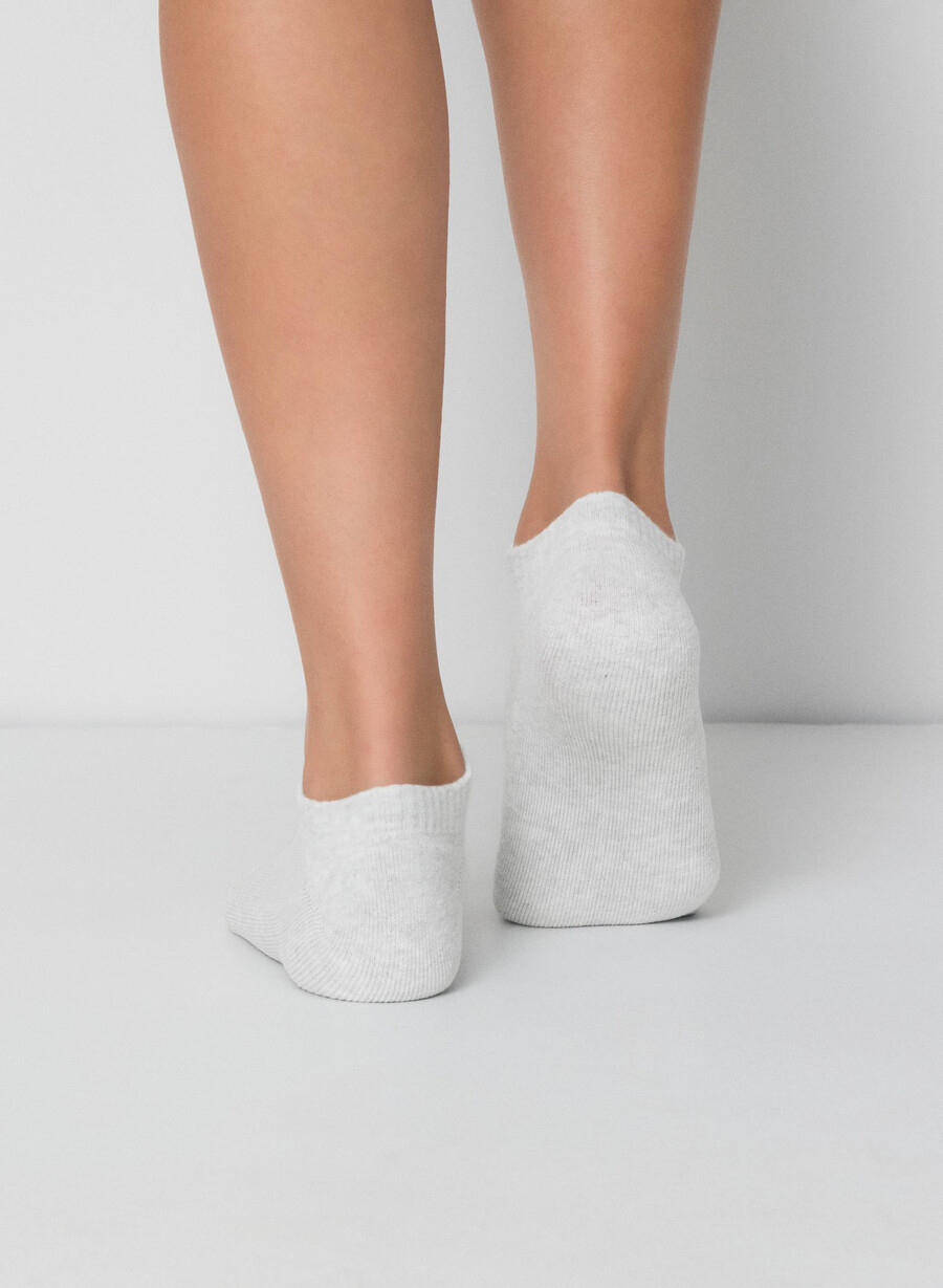 bästa no-show-strumpor någonsin 3-pack heather cloud white