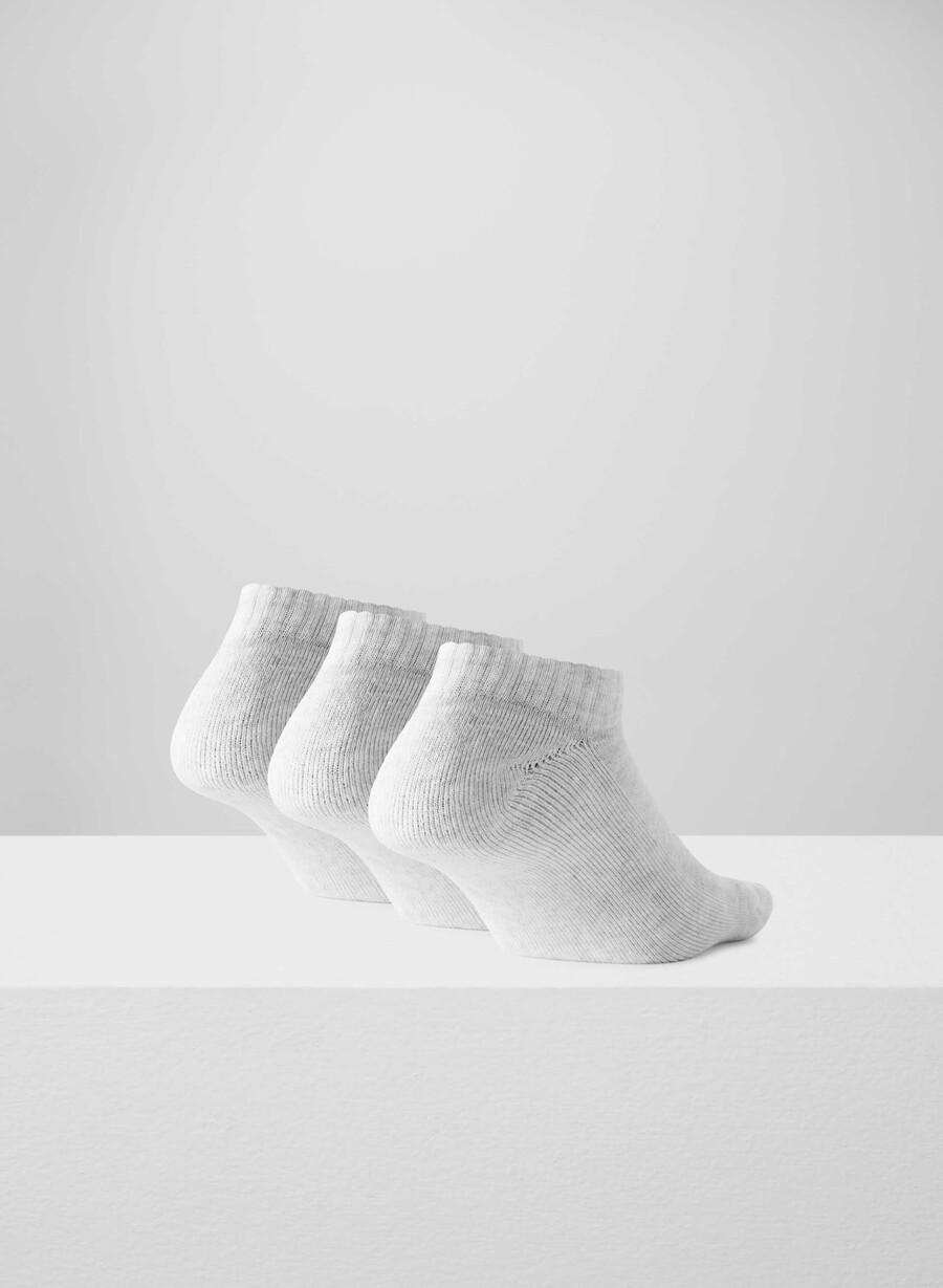 bästa no-show-strumpor någonsin 3-pack heather cloud white