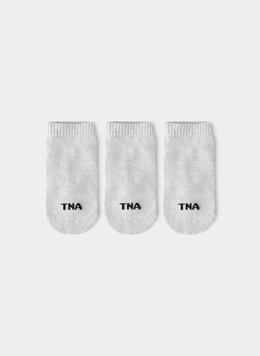 bästa no-show-strumpor någonsin 3-pack heather cloud white