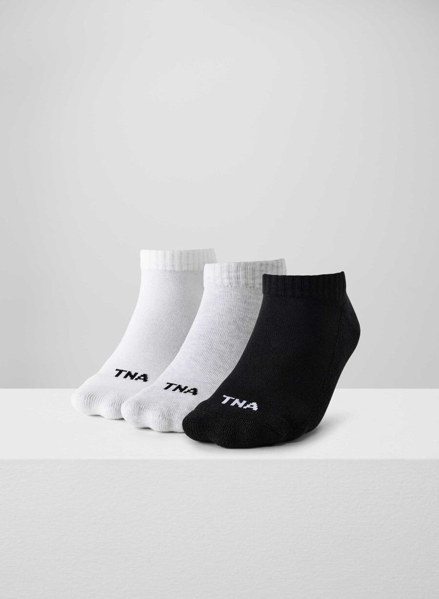 bästa någonsin no-show-strumpor 3-pack vith moln vitsvart