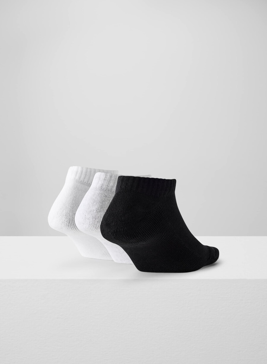 bästa någonsin no-show-strumpor 3-pack vith moln vitsvart
