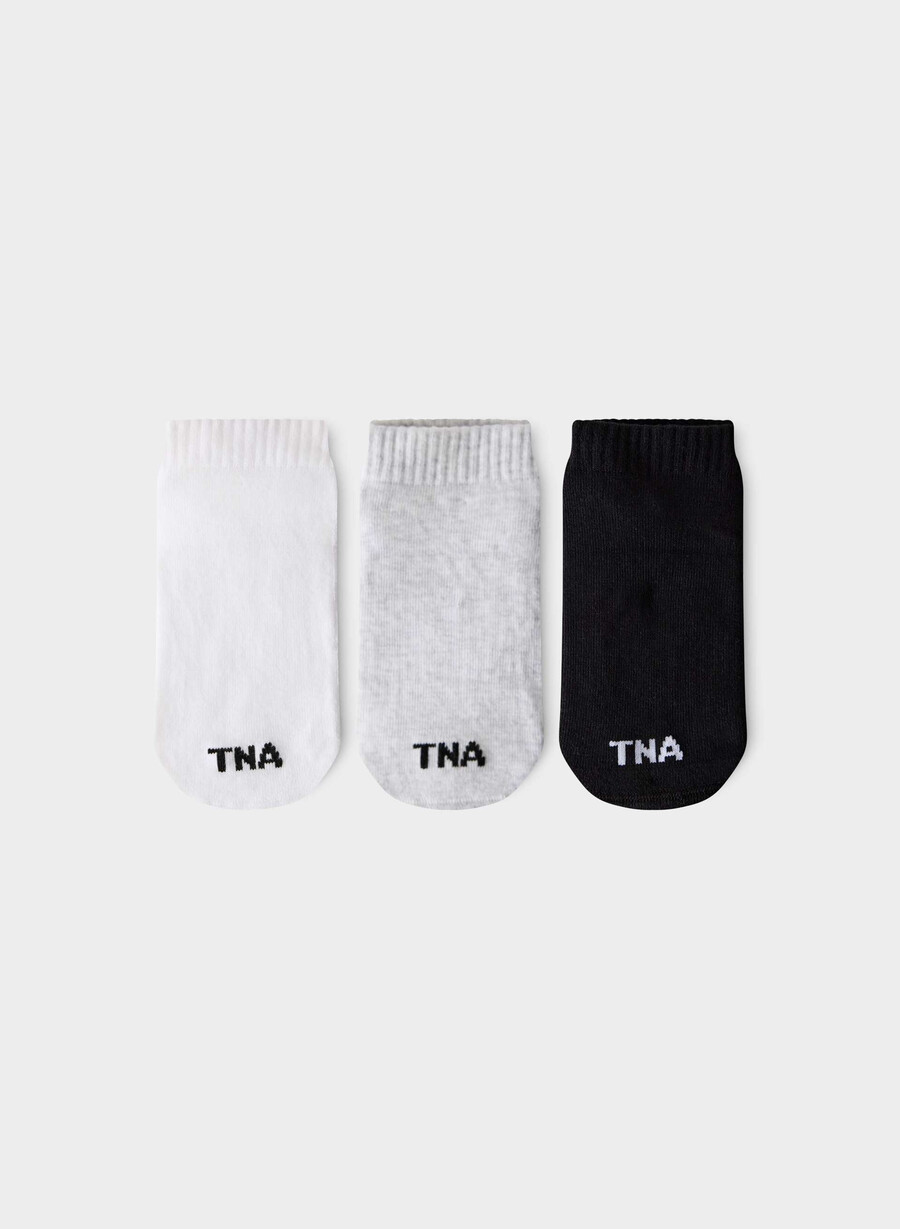 bästa någonsin no-show-strumpor 3-pack vith moln vitsvart