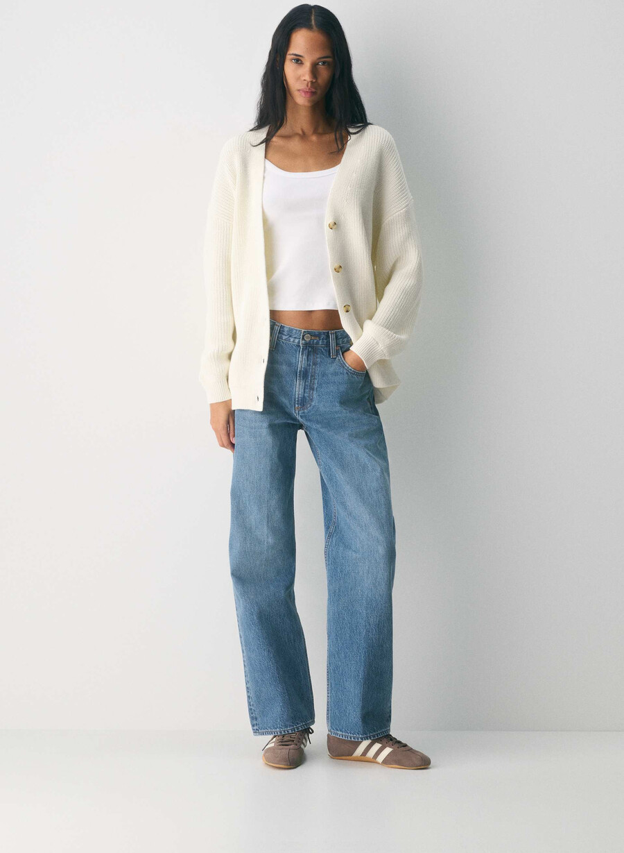 qualifier cardigan ljus bjÖrk