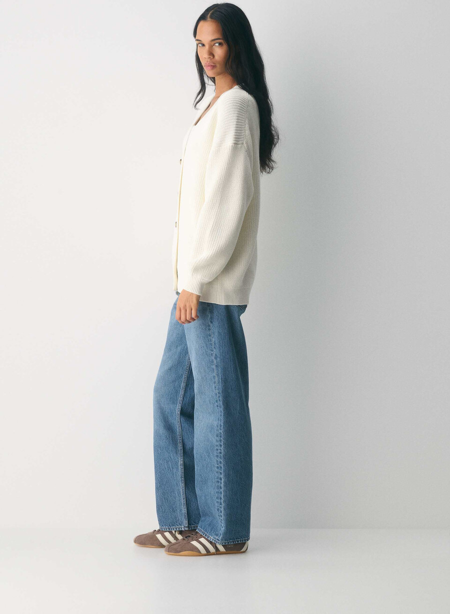 qualifier cardigan ljus bjÖrk