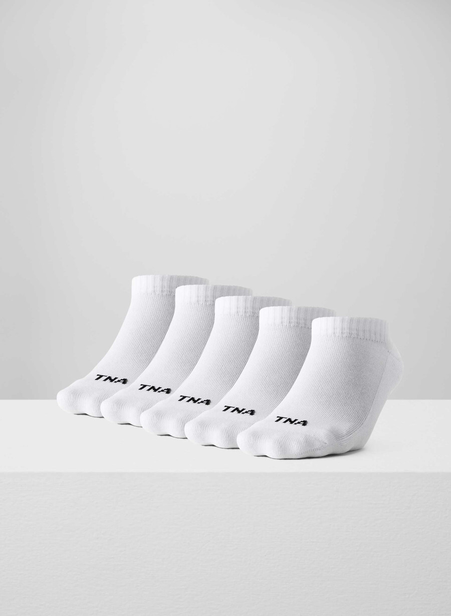 bästa någonsin no-show strumpor 5-pack vita