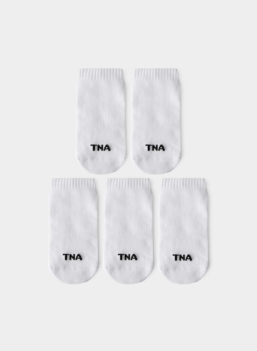 bästa någonsin no-show strumpor 5-pack vita