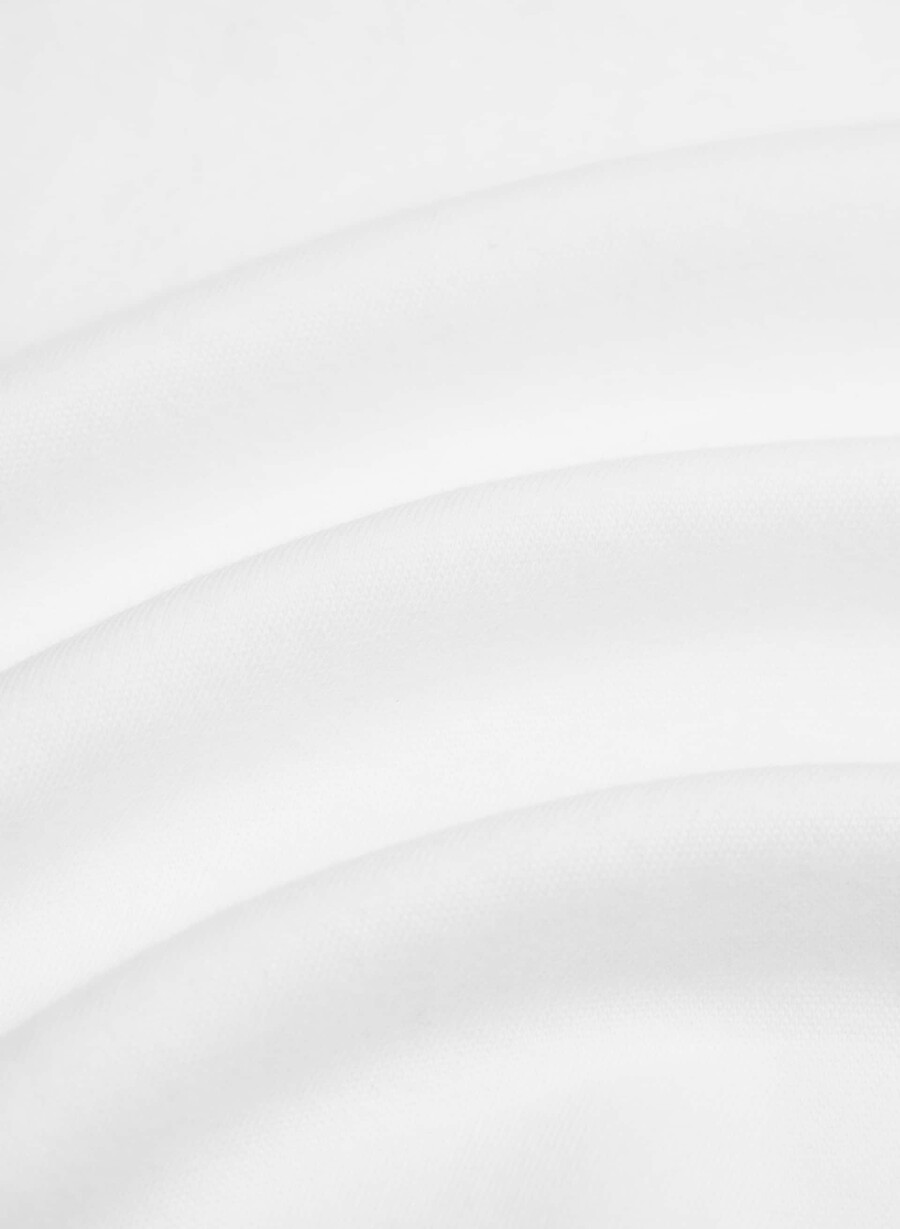 interlock bomullslibrettoklänning vit
