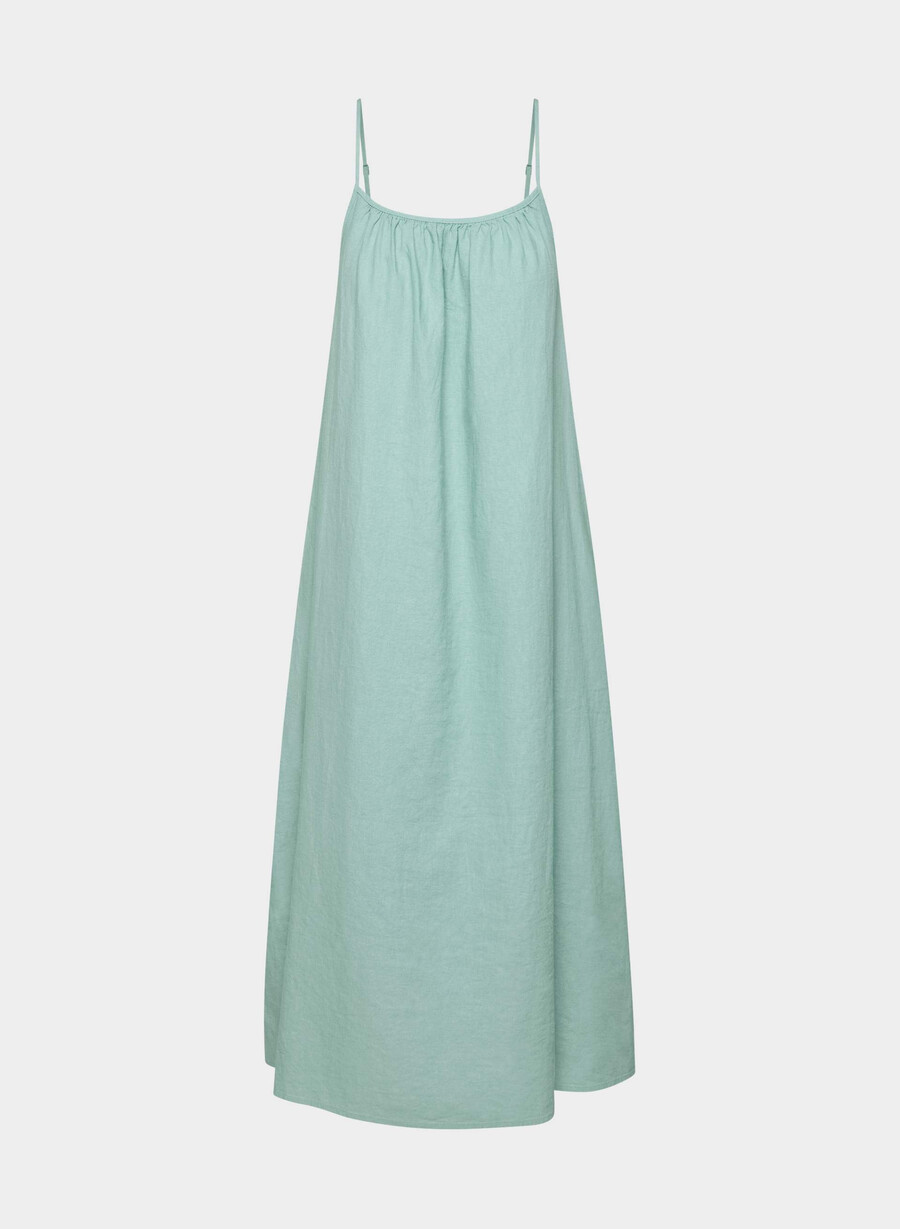välbefinnande linneklänning guddess sage