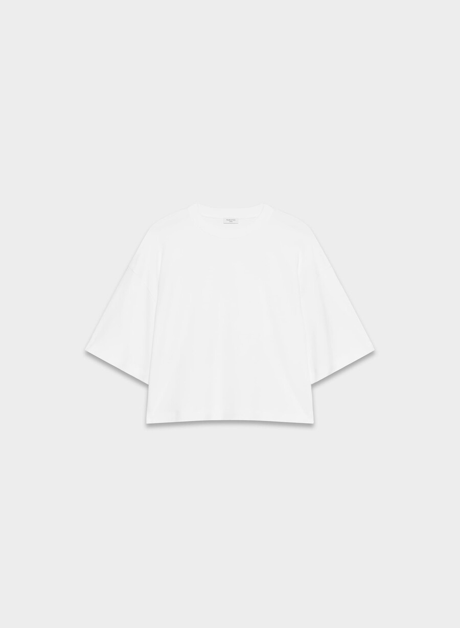interlock bomulls-elect t-shirt vit