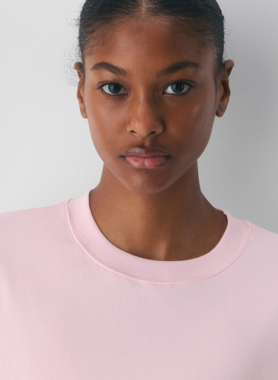 interlock bomulls-elect t-shirt vit