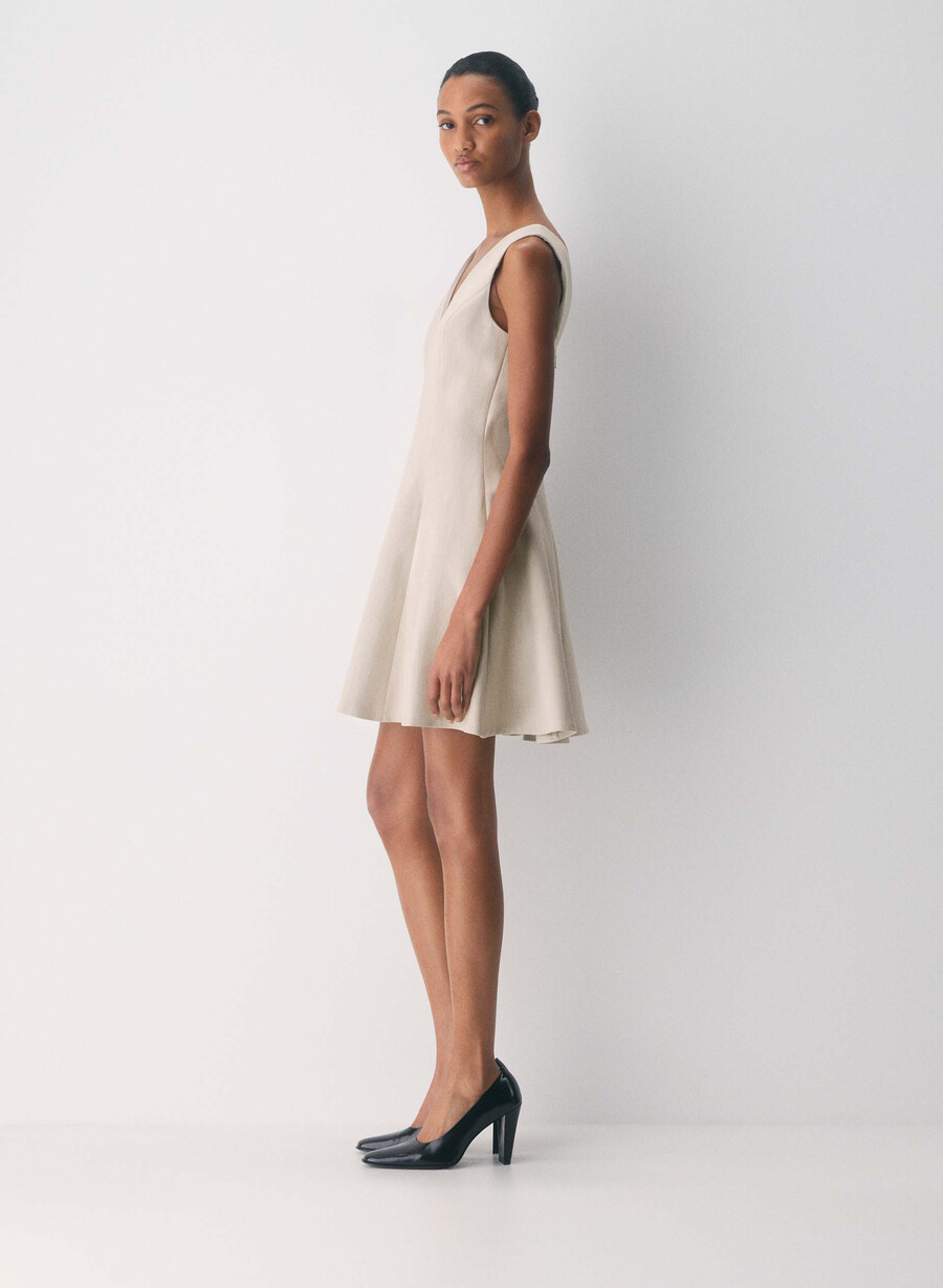 pledge klänning - reessential heather matte pearl