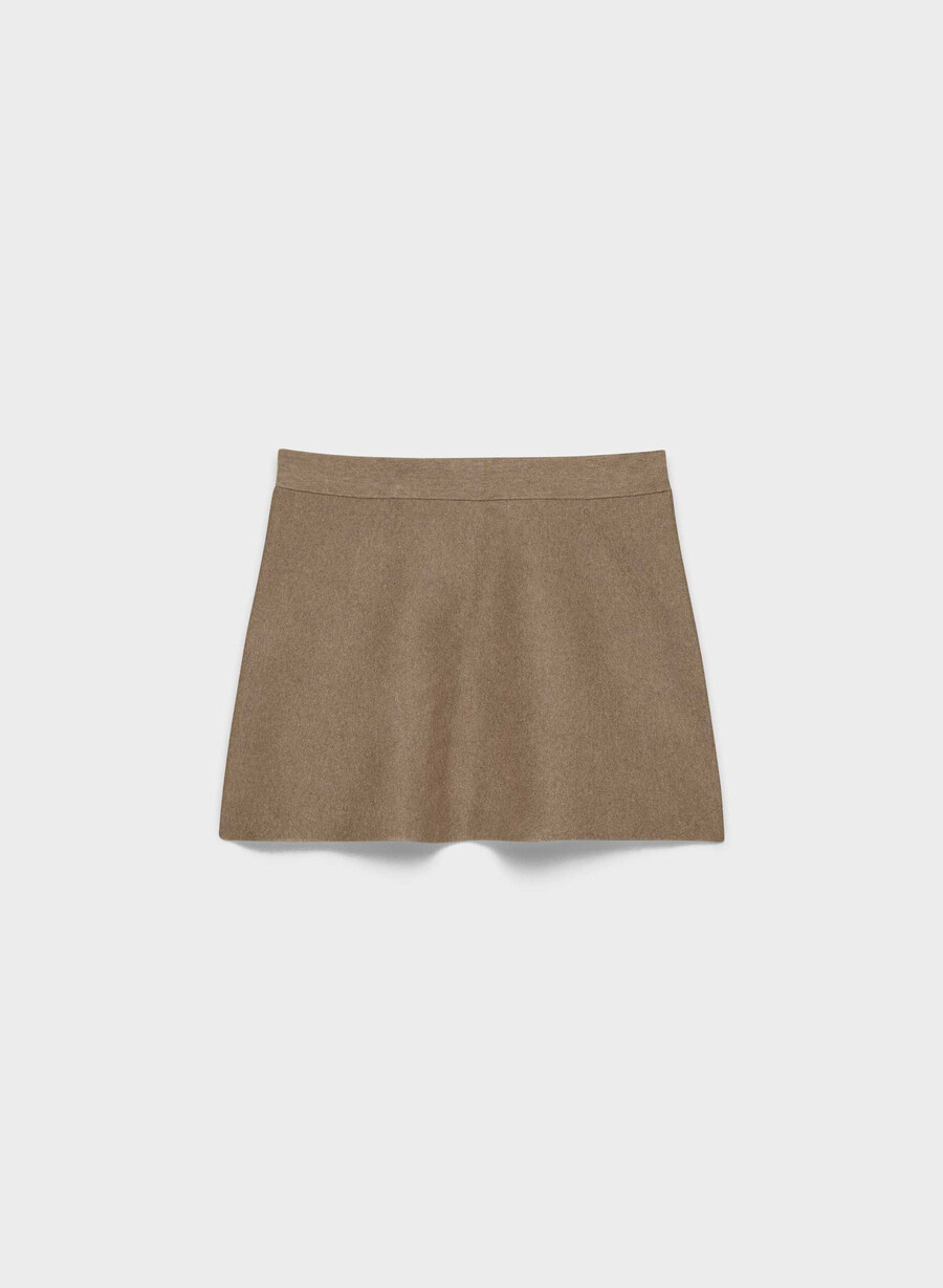 adresskjol - wonder yarn heather folio brun