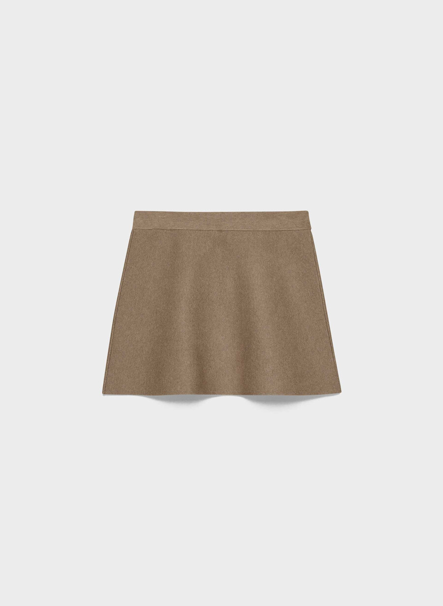 adresskjol - wonder yarn heather folio brun