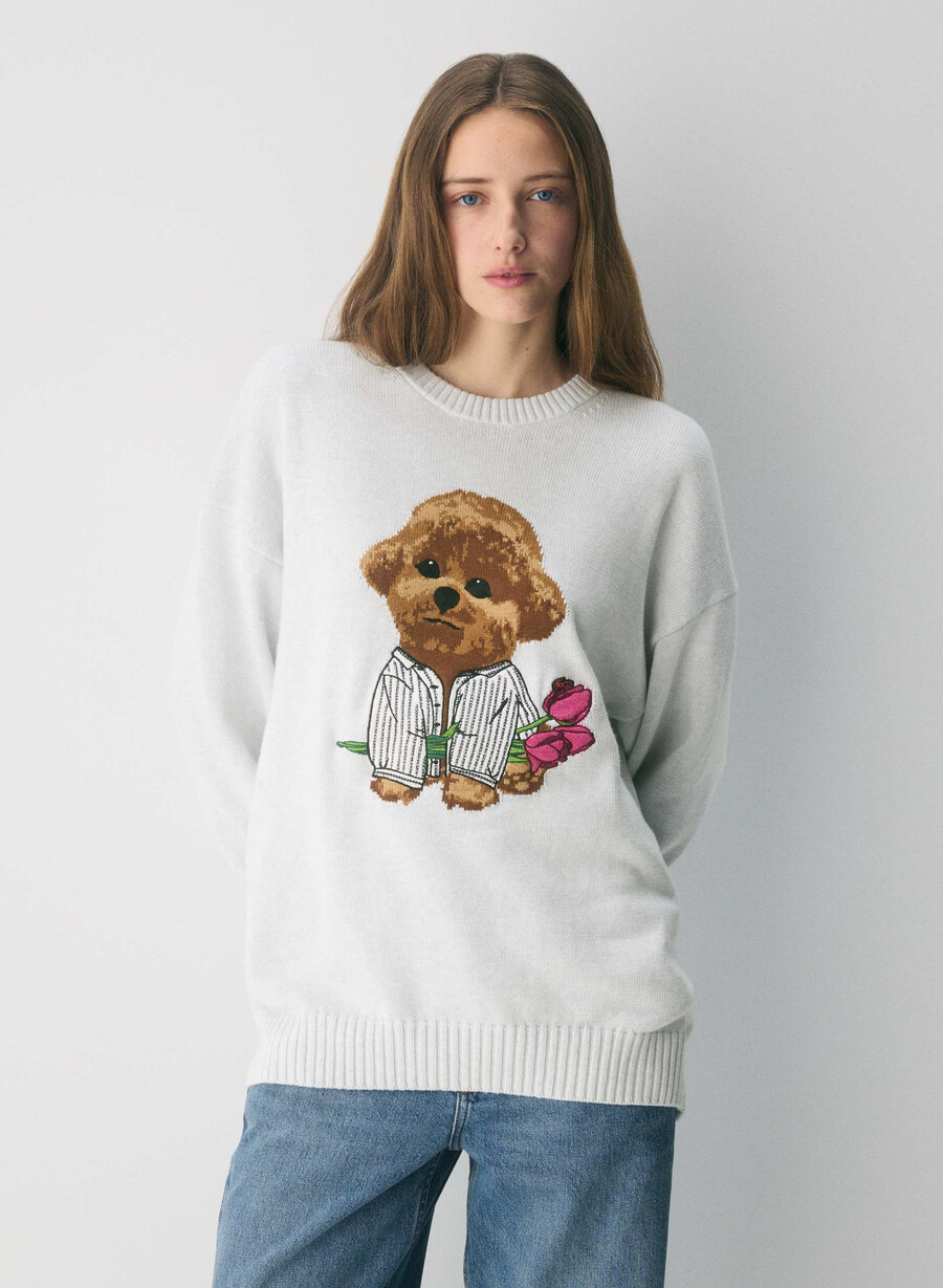 cotton charm peggy icon tröja hthr cl wt brun