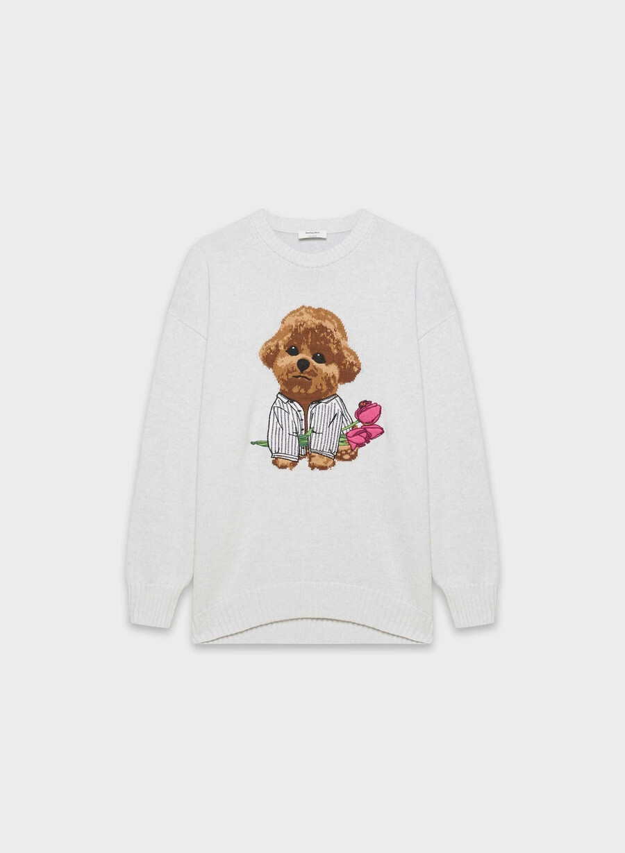 cotton charm peggy icon tröja hthr cl wt brun