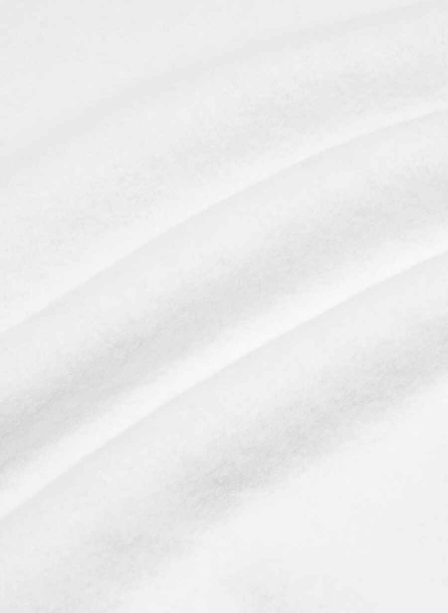 mysig fleece-tröja med v-ringning i pojkvänsmodell krommelerad
