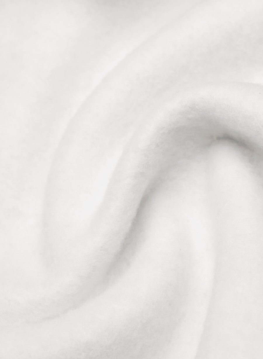 mysig fleece-tröja med megatråck heather cloud white