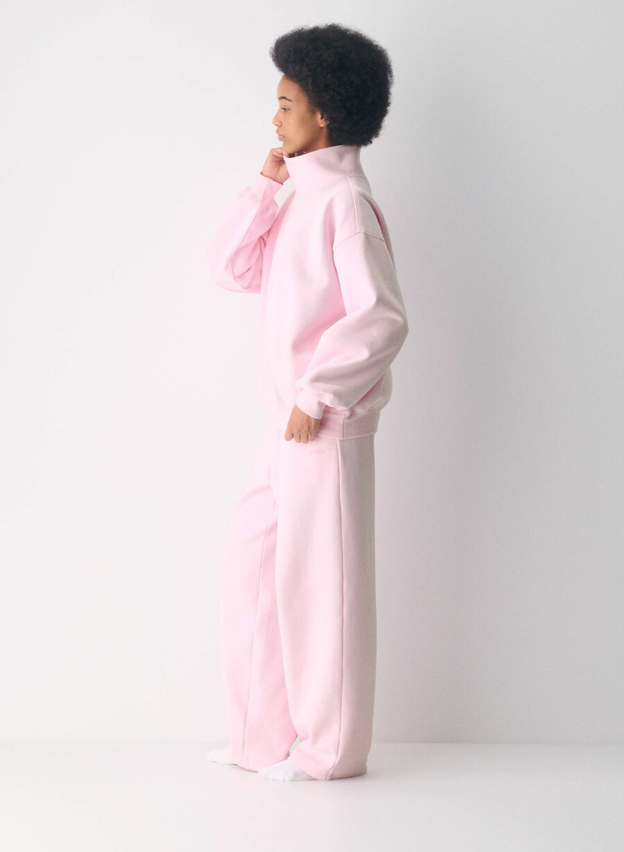 mysig sweatfleece mega funnel neck villa rosa