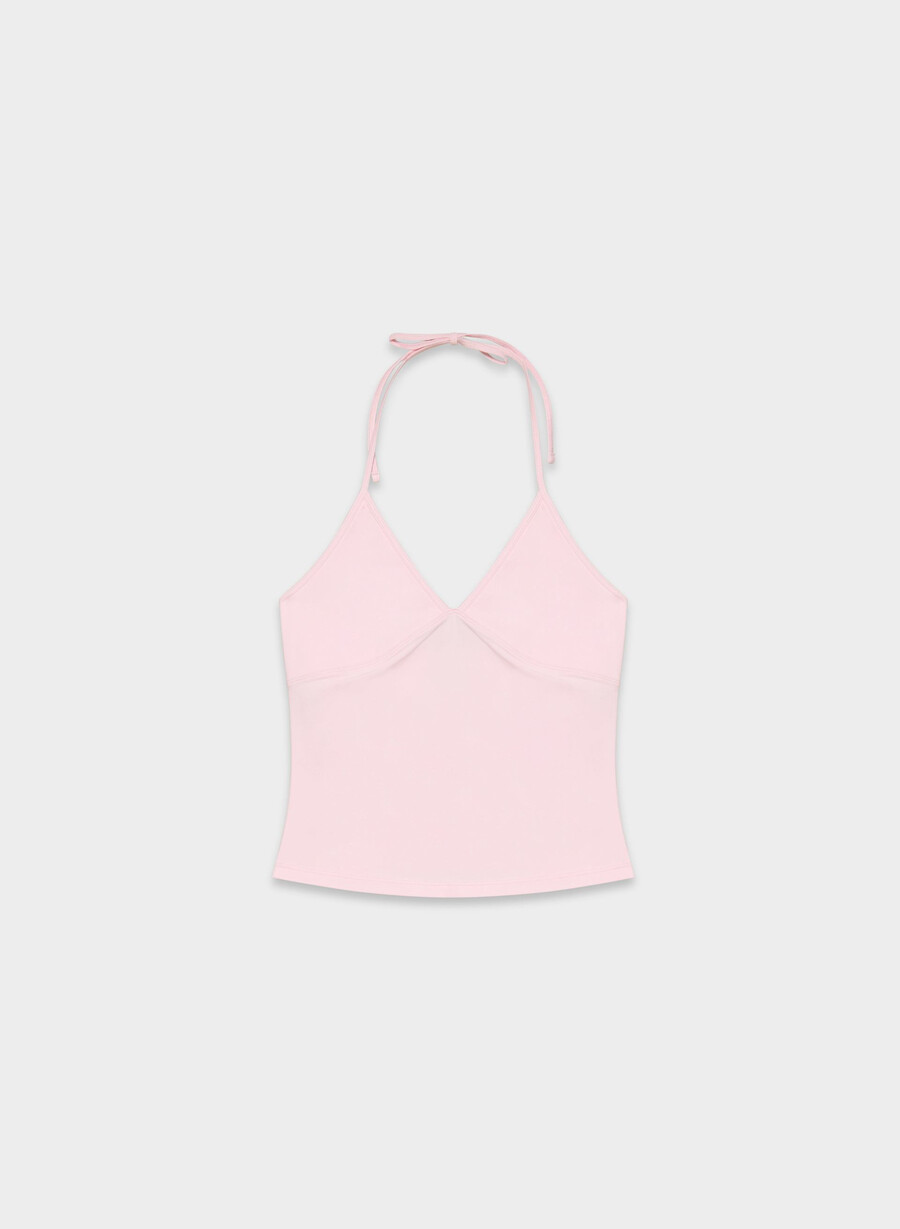 homestretch slät slowjam halter topp villa pink