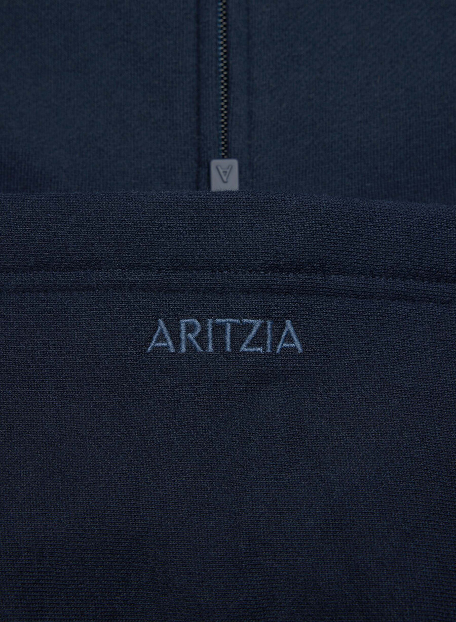 mysig fleece mega raglan dragkedja med huva admiral