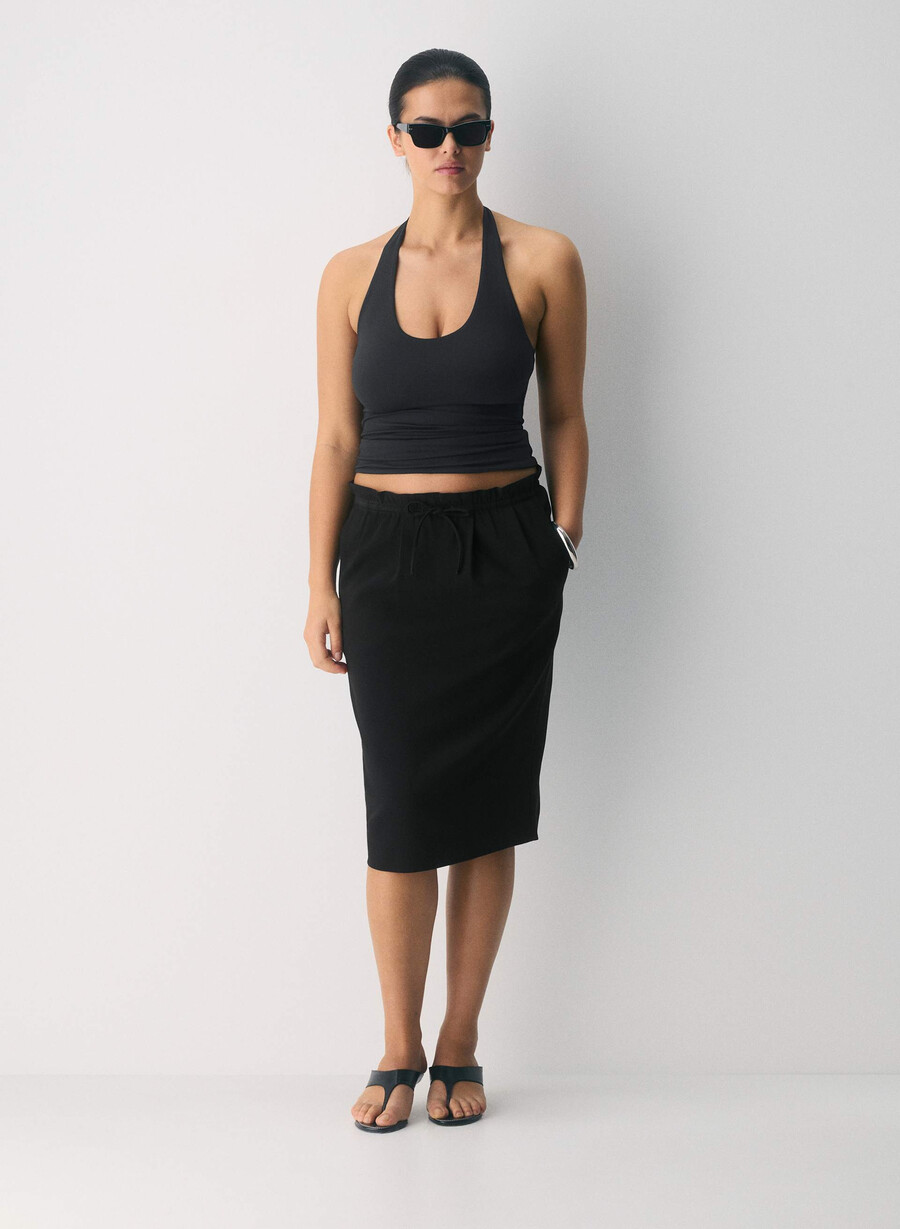 original contour transfix halter top svart