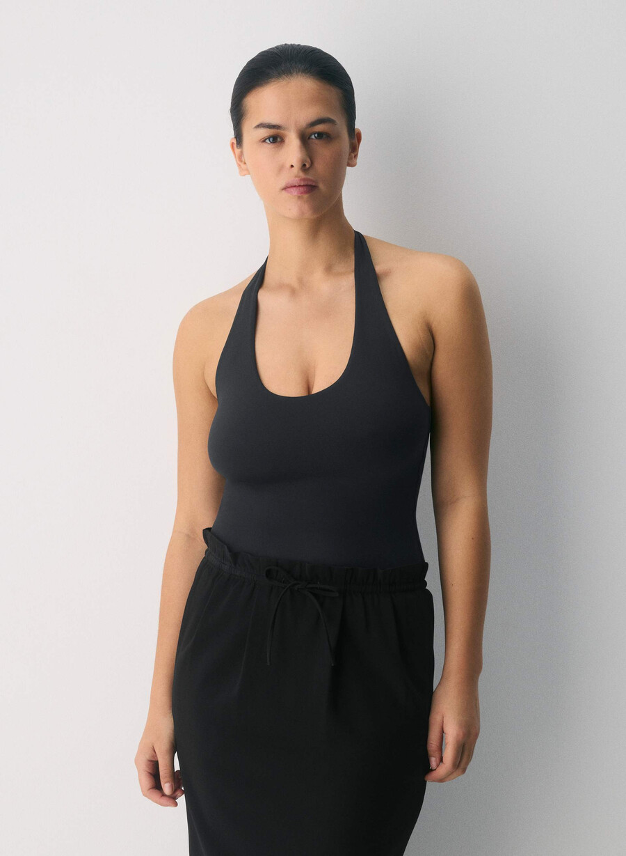 original contour transfix halter top svart