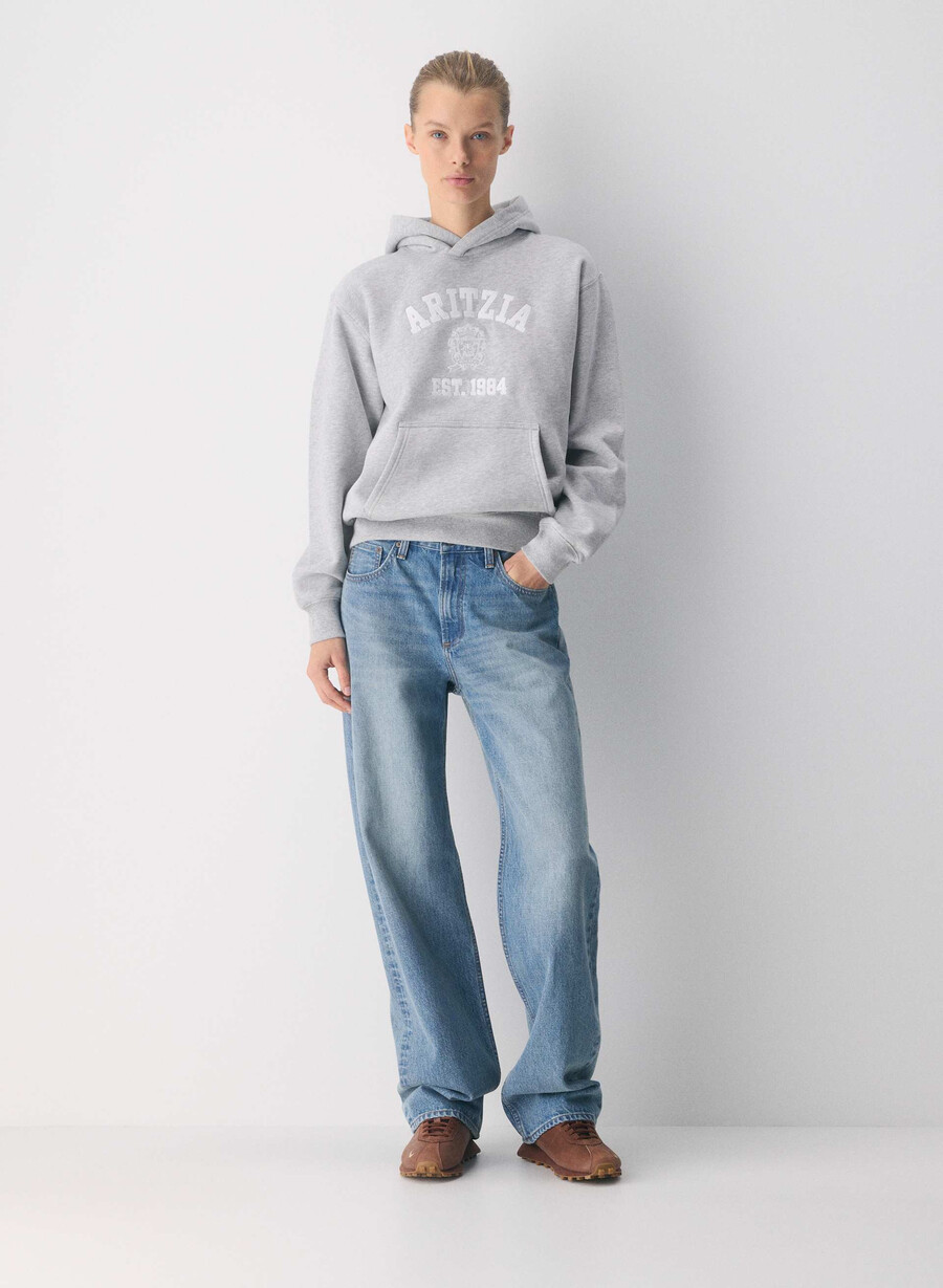 mysig fleece perfect hoodie ljungkromvit