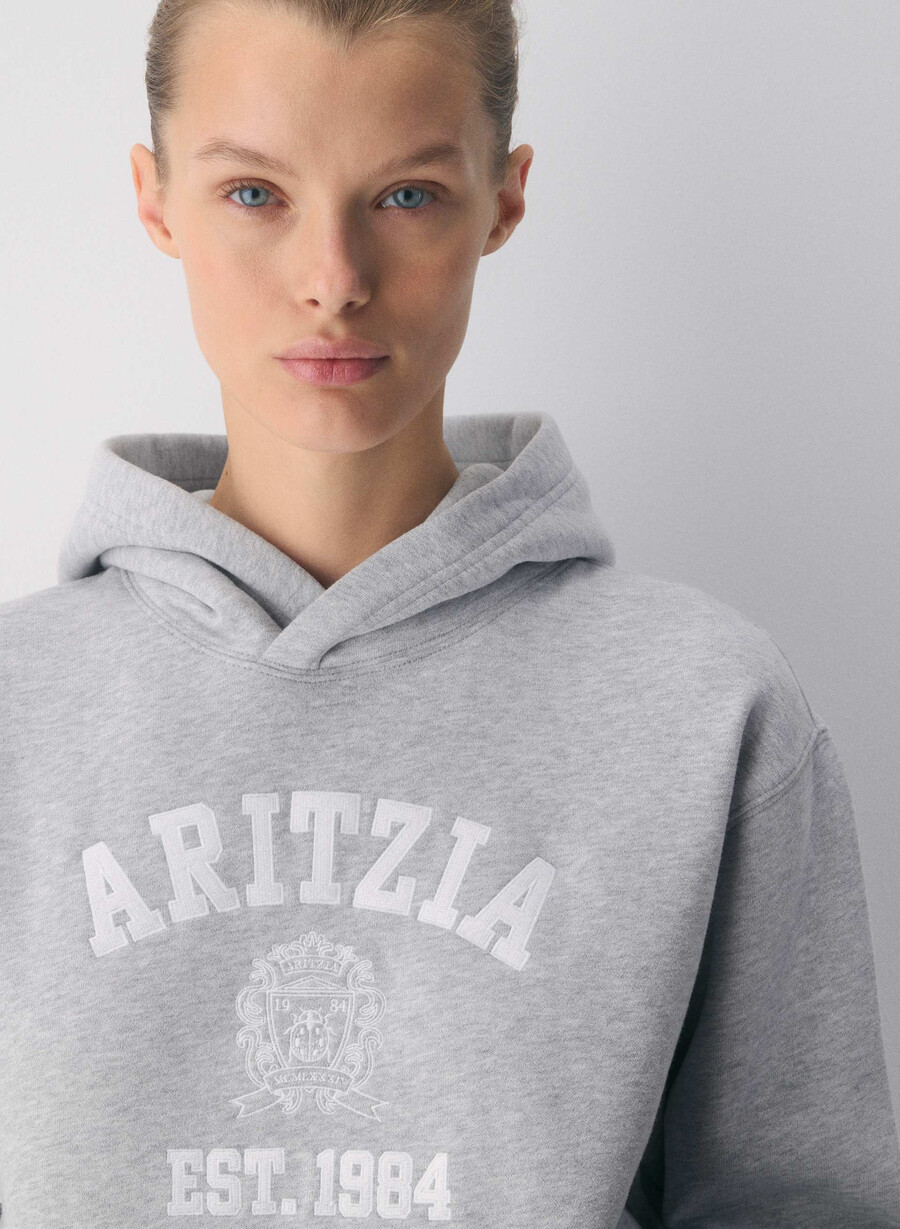 mysig fleece perfect hoodie ljungkromvit