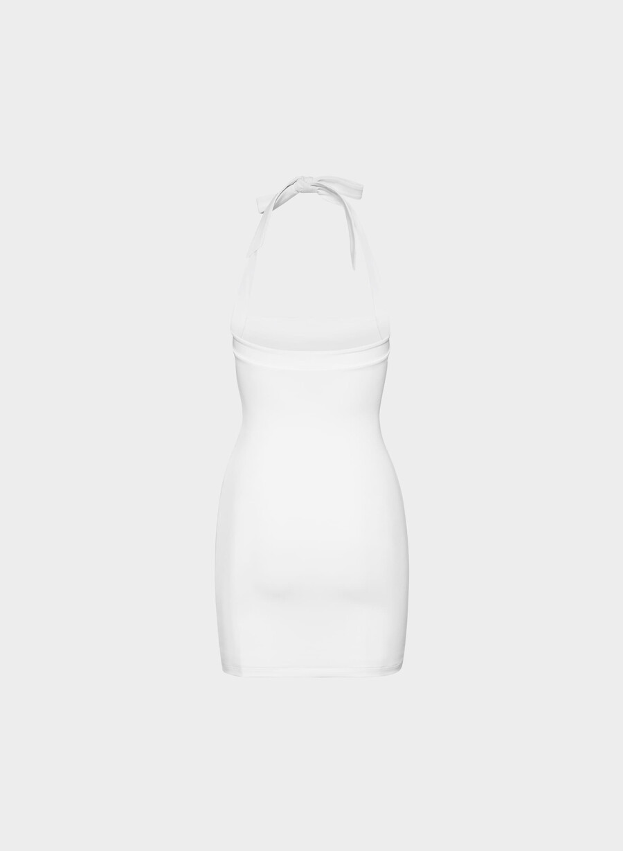 original contour optimum halterklänning ljusvit