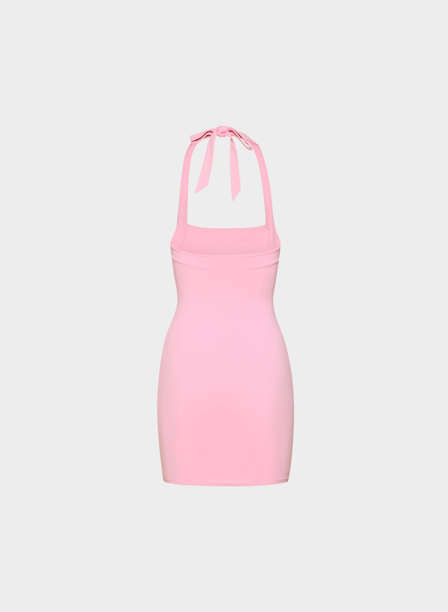 original contour optimum halterklänning jellybean rosa
