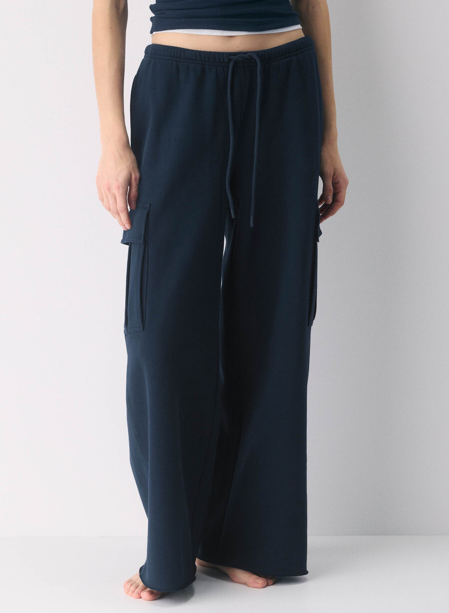 mysig fleece mega cargo flutter sweatpants admiral