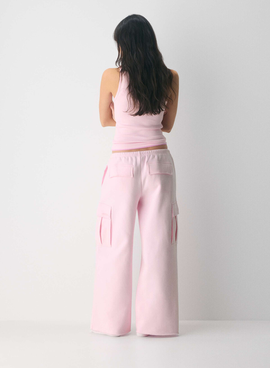 mysig fleece mega cargo flutter sweatpants villa rosa