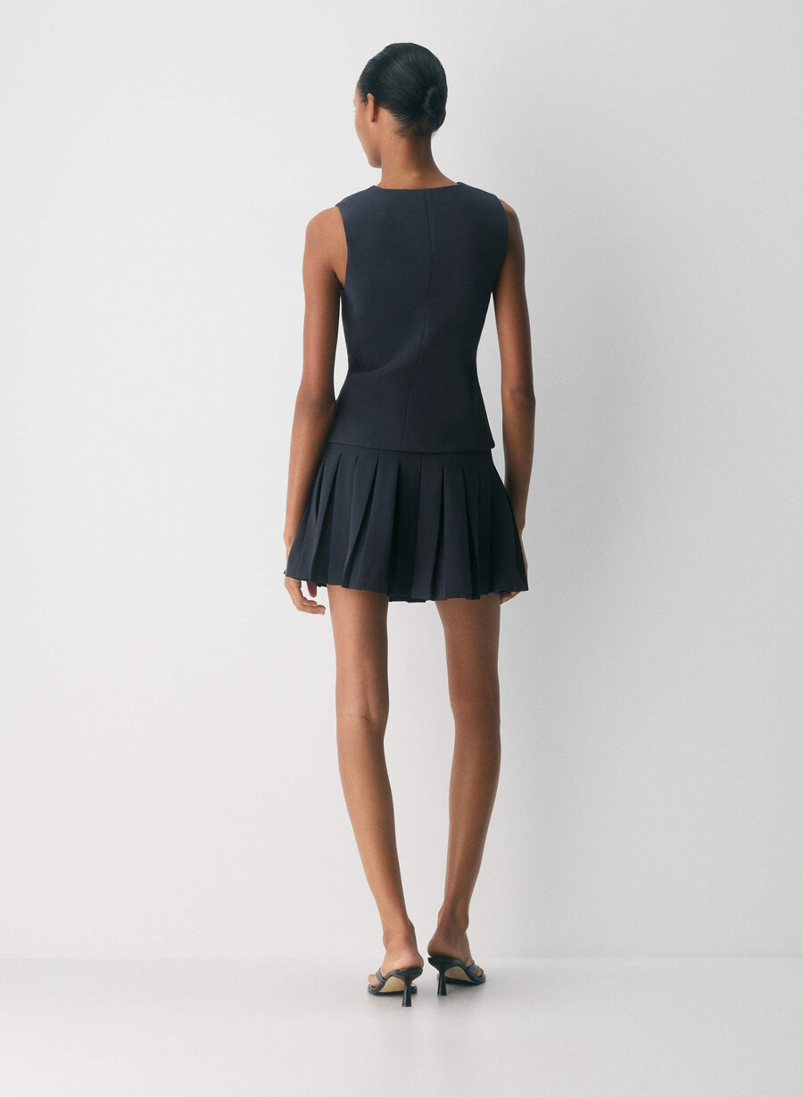 sima skort - crepette dark night marine