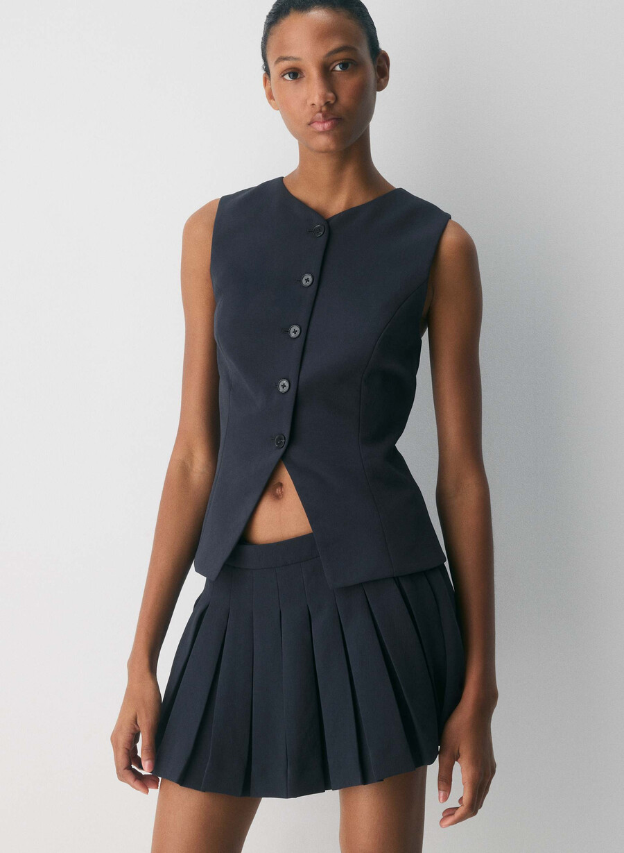sima skort - crepette dark night marine