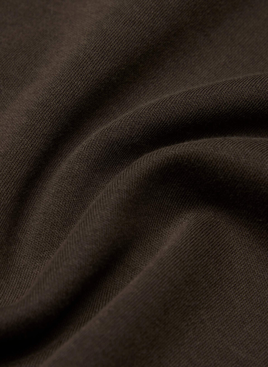 interlock cotton wirth t-shirt mokkabrun