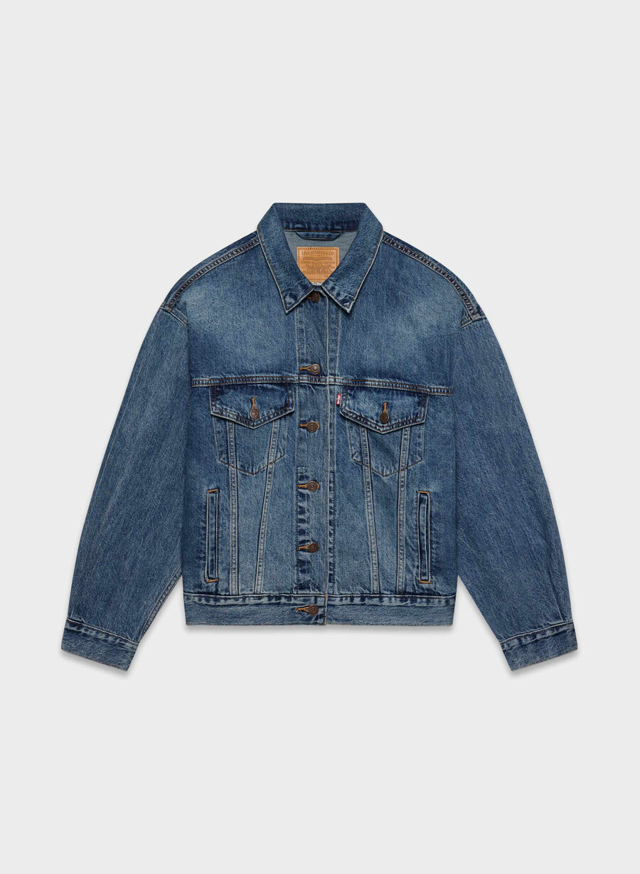 levis 90-tals truckerjacka mÖrk indigo