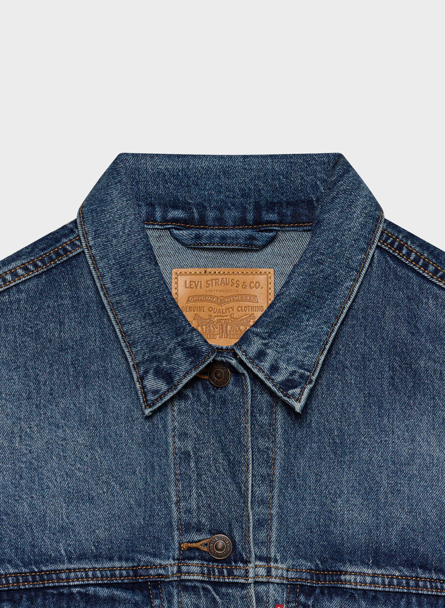 levis 90-tals truckerjacka mÖrk indigo