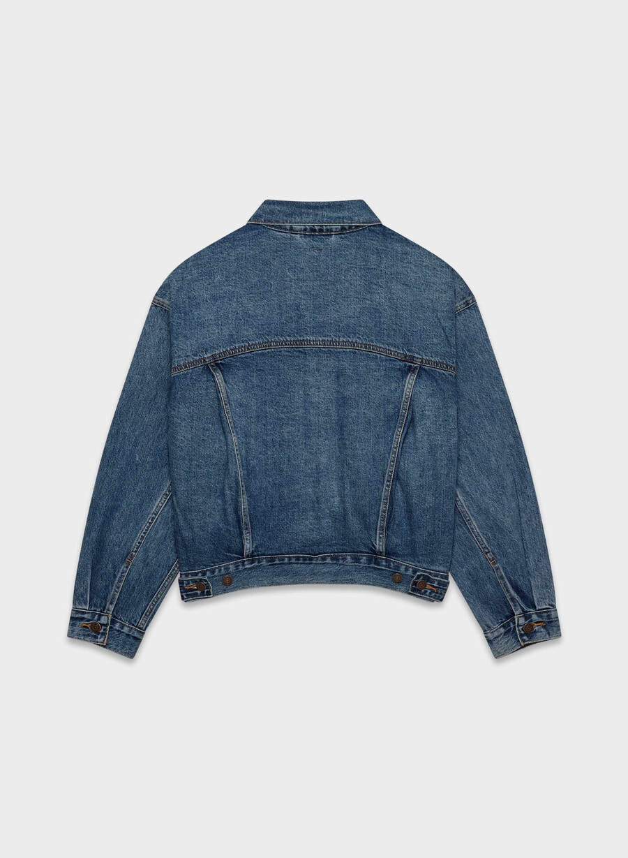 levis 90-tals truckerjacka mÖrk indigo
