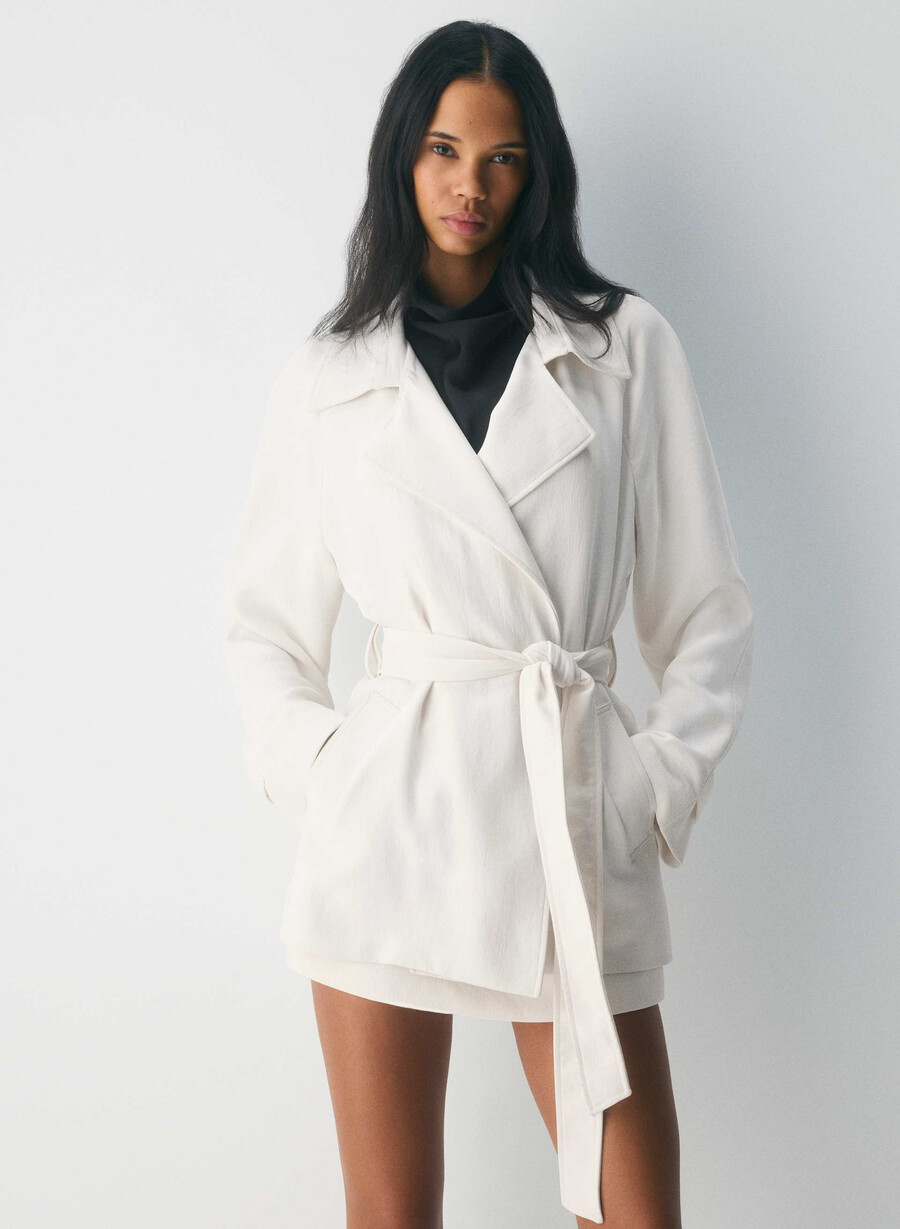 the splendor mid trench coat ljus bjÖrk