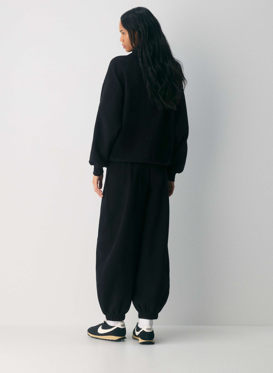 mysig fleece mega balloon jogger svart