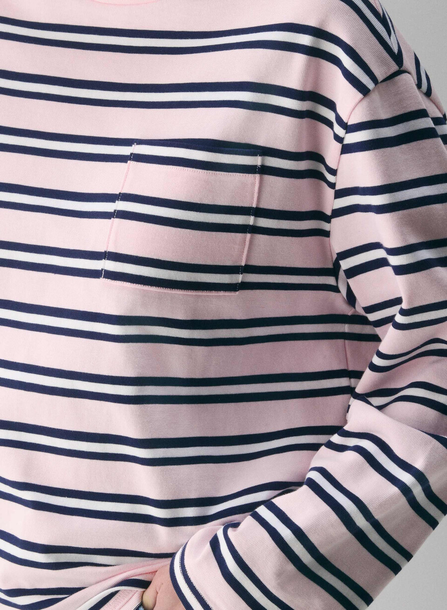 mighty cotton fletch långärmad tröja villa pink admiral